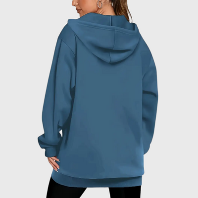 Giacca con cappuccio e motivo geometrico