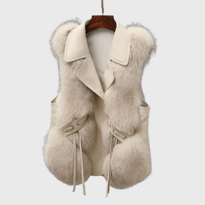 Elegante gilet in pelle