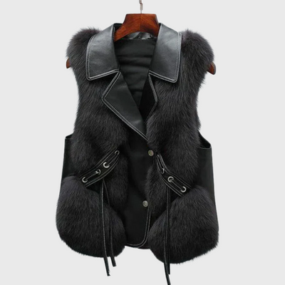 Elegante gilet in pelle