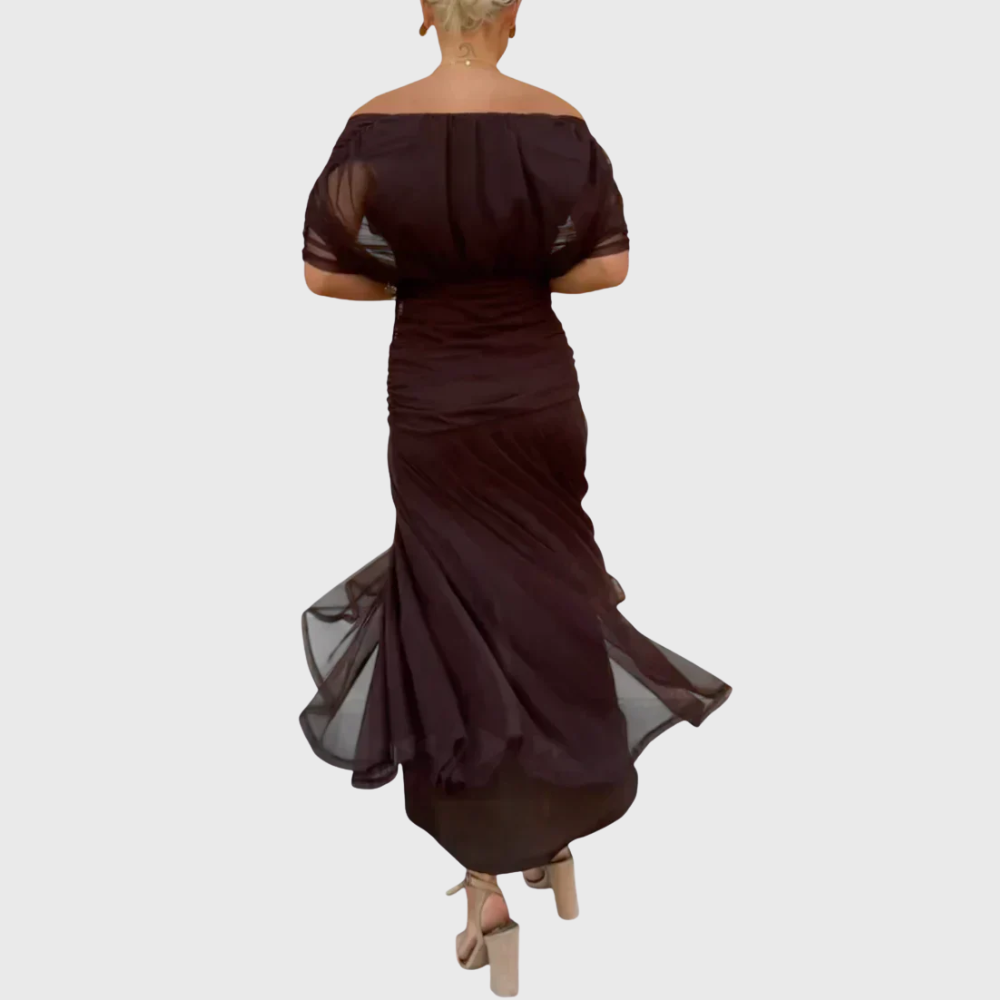 Abito midi in tulle