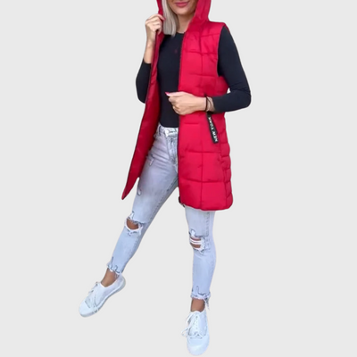Cappotto imbottito senza maniche