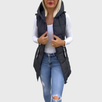 Cappotto imbottito senza maniche