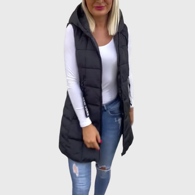Cappotto imbottito senza maniche