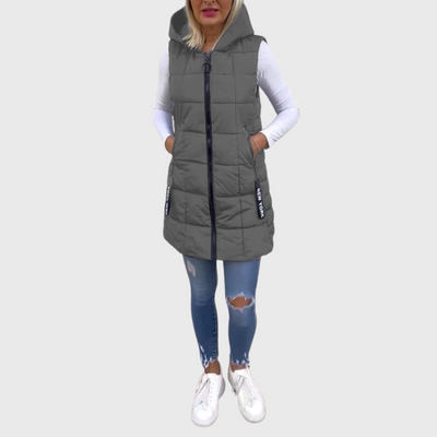 Cappotto imbottito senza maniche