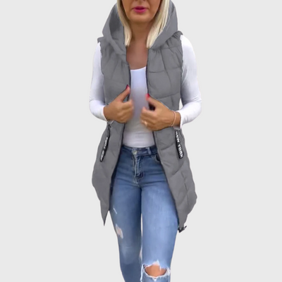 Cappotto imbottito senza maniche