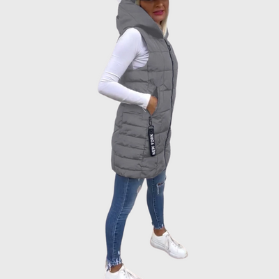 Cappotto imbottito senza maniche