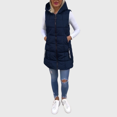 Cappotto imbottito senza maniche