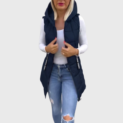 Cappotto imbottito senza maniche