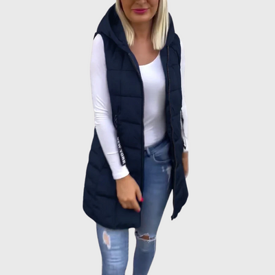 Cappotto imbottito senza maniche