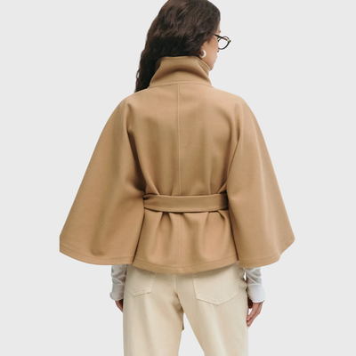 Giacca con cintura a mantella