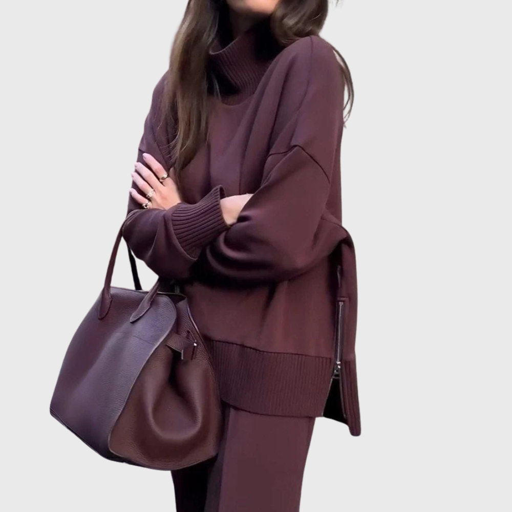 Set due pezzi Maglione lavorato a maglia