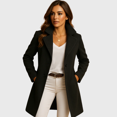 Cappotto lungo con abbottonatura