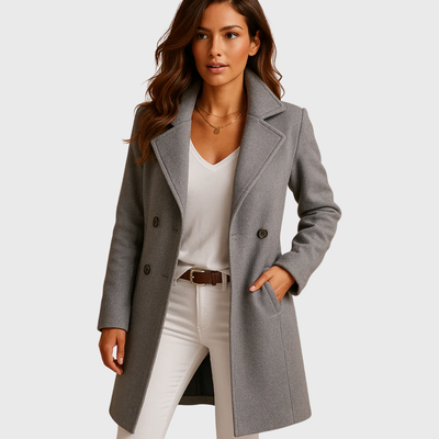 Cappotto lungo con abbottonatura