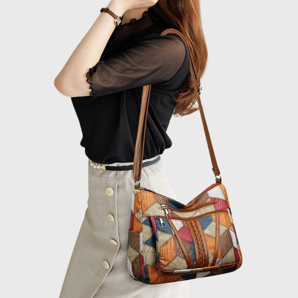 Borsa In Pelle Mosaico