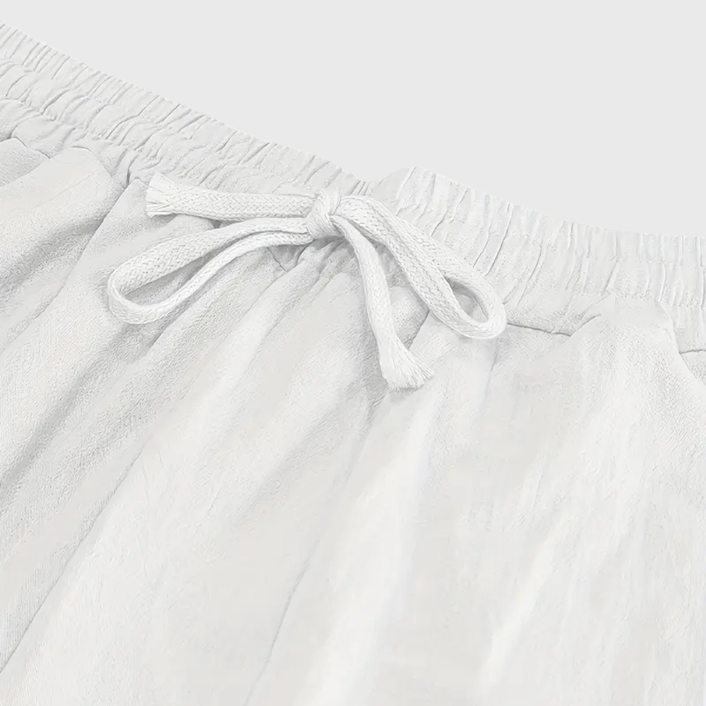 Pantaloni Traspiranti In Cotone Con Tasche
