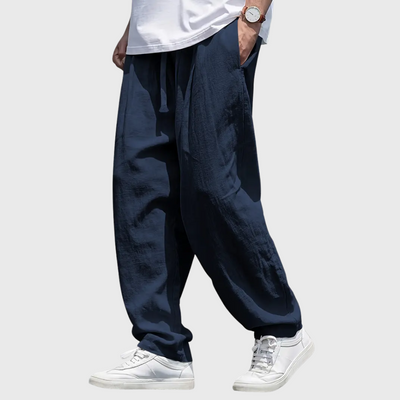 Pantaloni Traspiranti In Cotone Con Tasche