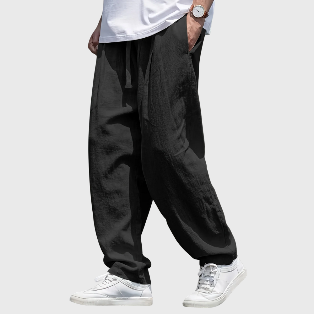 Pantaloni Traspiranti In Cotone Con Tasche