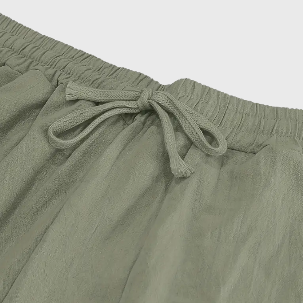 Pantaloni Traspiranti In Cotone Con Tasche