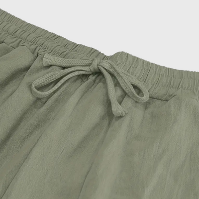 Pantaloni Traspiranti In Cotone Con Tasche