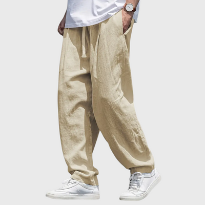Pantaloni Traspiranti In Cotone Con Tasche