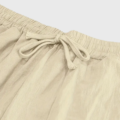 Pantaloni Traspiranti In Cotone Con Tasche
