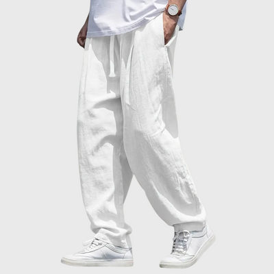 Pantaloni Traspiranti In Cotone Con Tasche