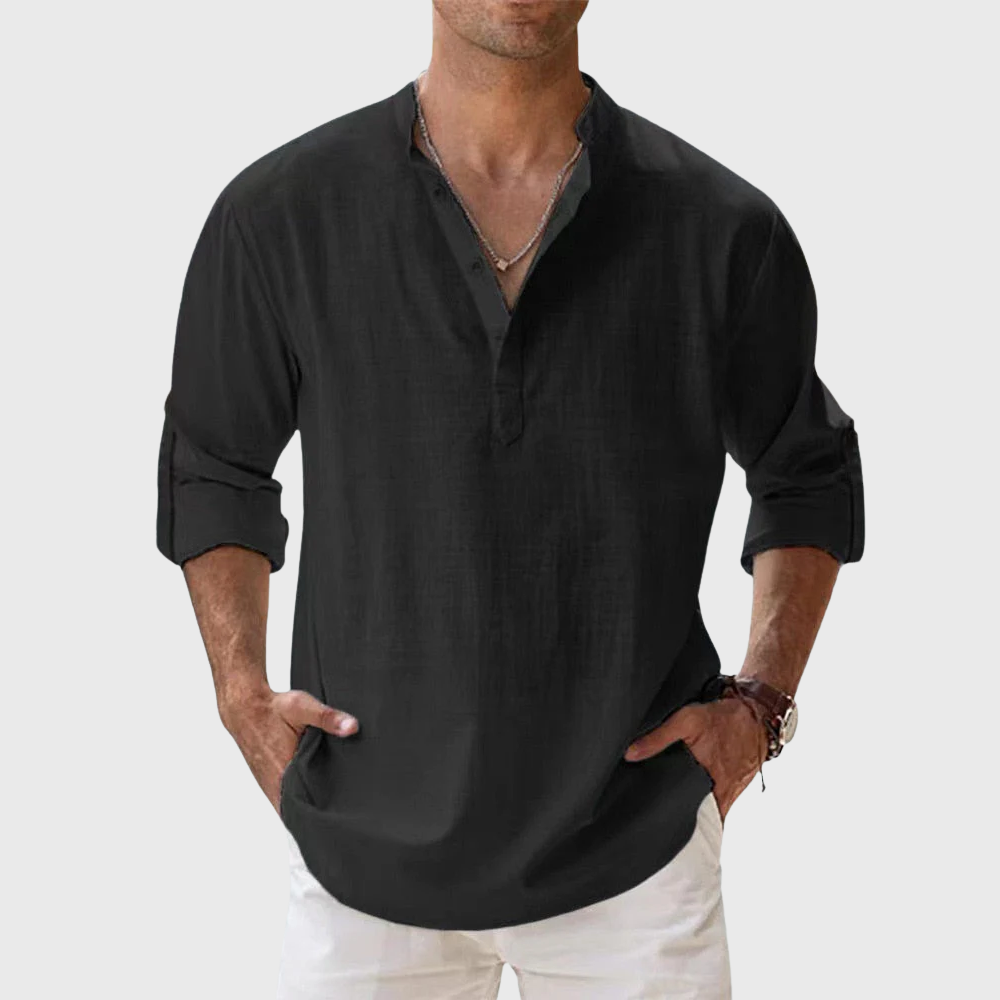 Camicia in lino traspirante