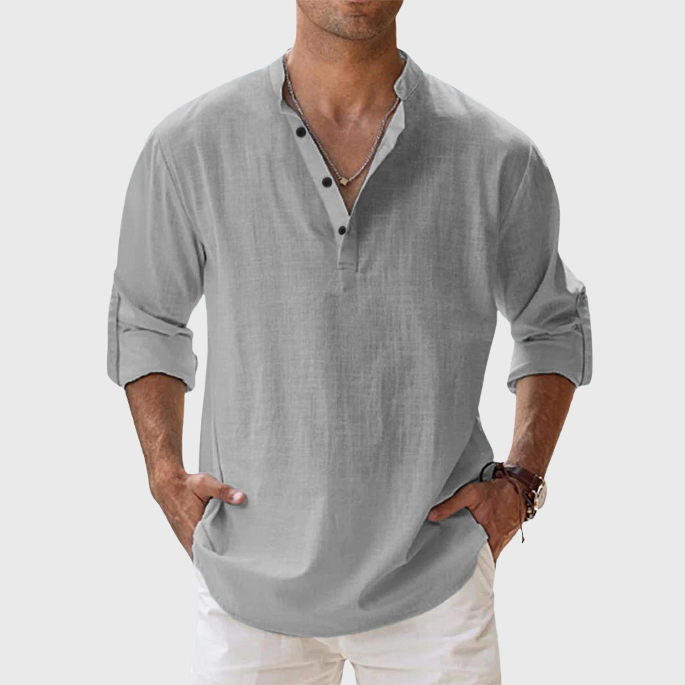 Camicia in lino traspirante