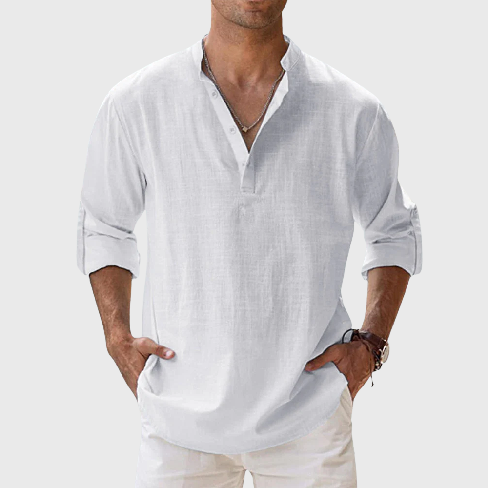 Camicia in lino traspirante