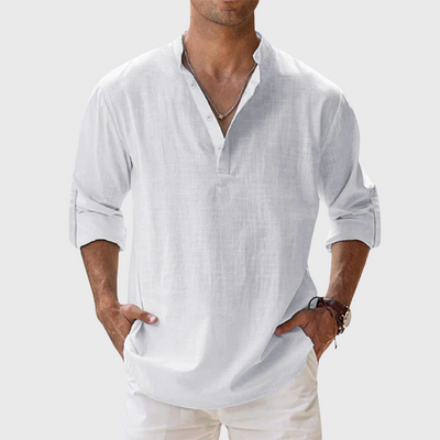 Camicia in lino traspirante