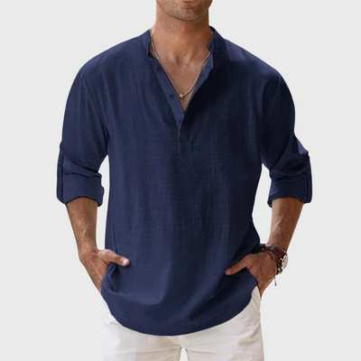 Camicia in lino traspirante