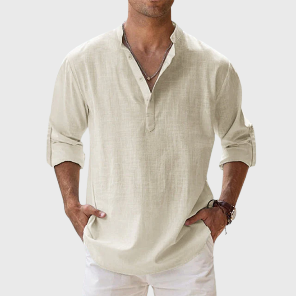 Camicia in lino traspirante