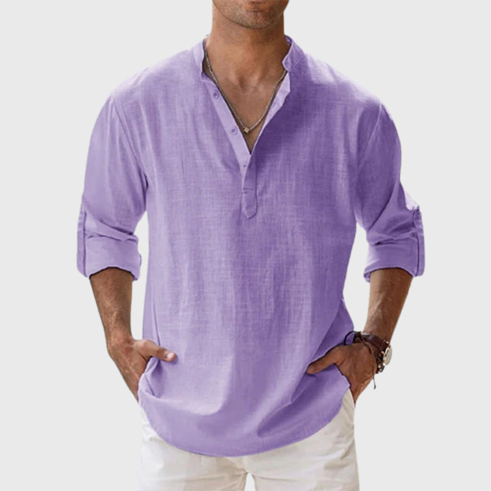 Camicia in lino traspirante