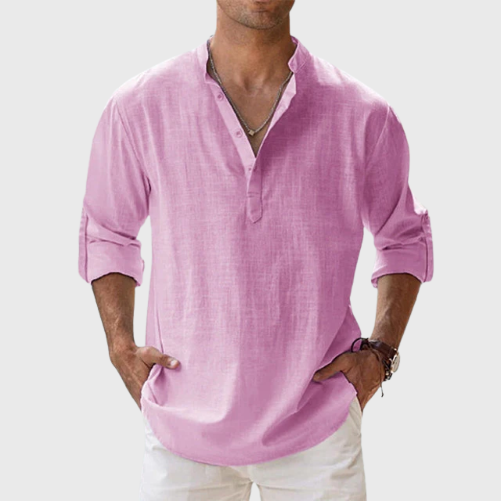 Camicia in lino traspirante