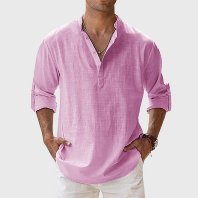 Camicia in lino traspirante