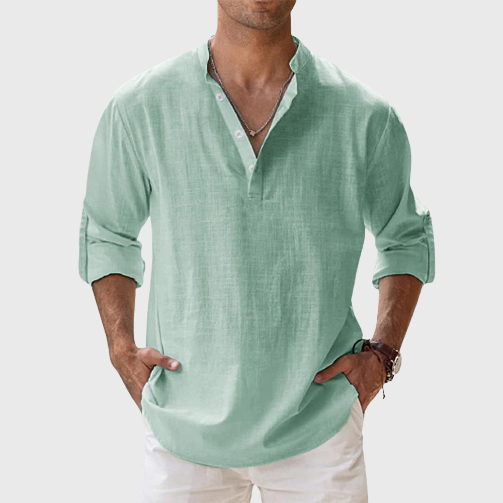 Camicia in lino traspirante