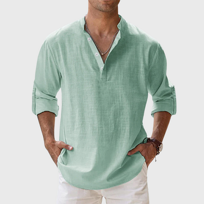 Camicia in lino traspirante