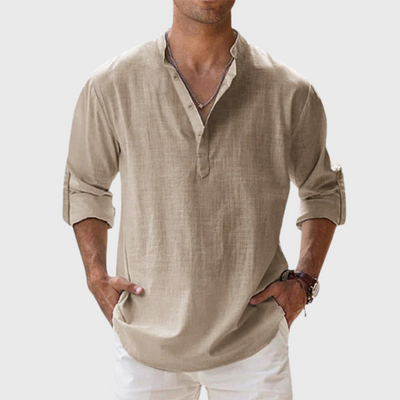 Camicia in lino traspirante