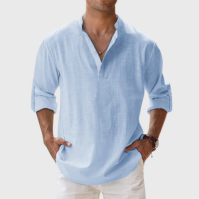 Camicia in lino traspirante