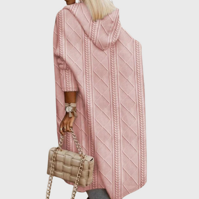 Cardigan a maniche lunghe con cappuccio