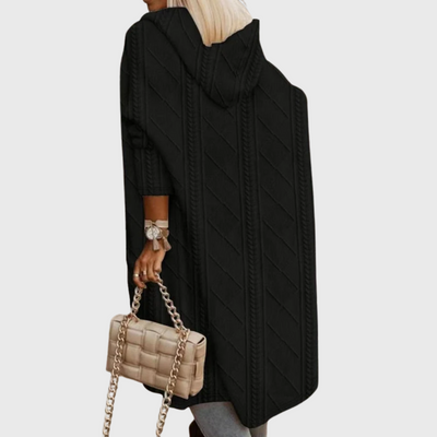 Cardigan a maniche lunghe con cappuccio