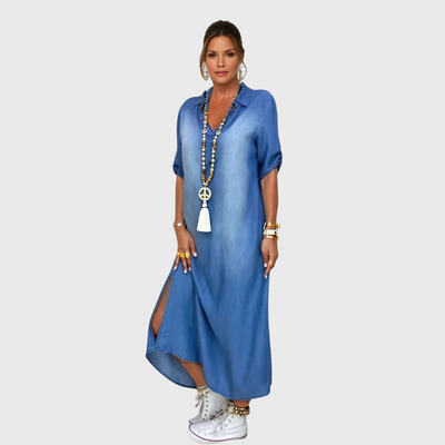 Abito Lungo Stile Jeans