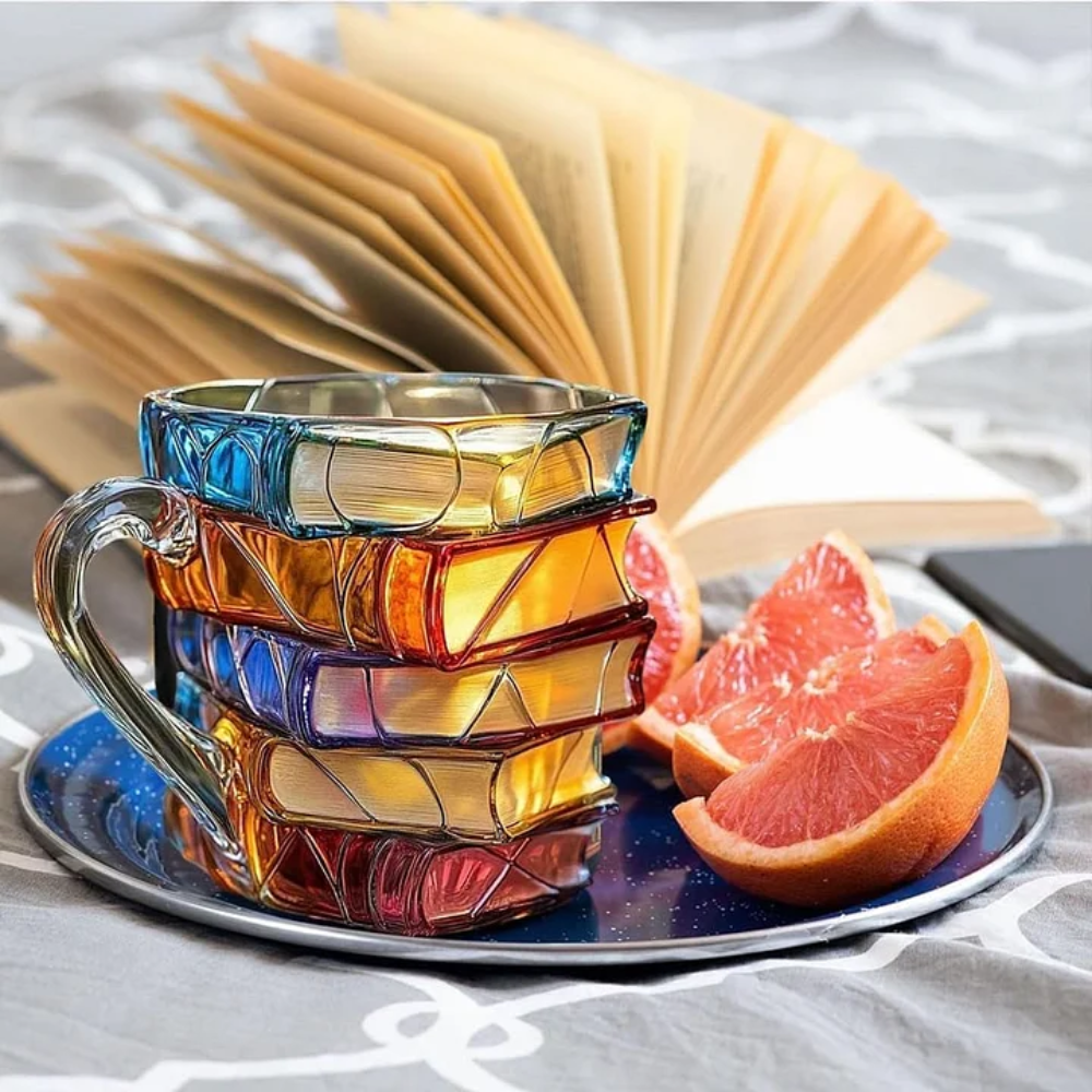 Tazza con Libro Dipinto