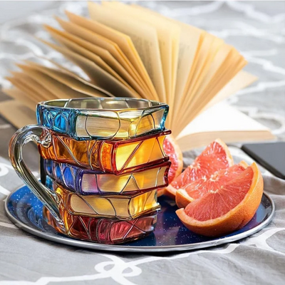 Tazza con Libro Dipinto
