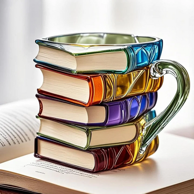 Tazza con Libro Dipinto