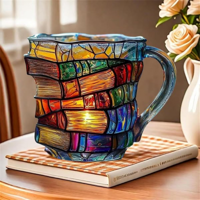 Tazza con Libro Dipinto