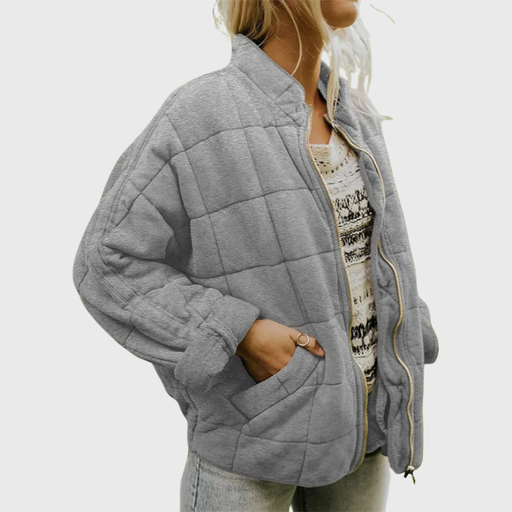 Giacca foderata dall'elegante look oversize