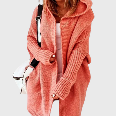 Cardigan con cappuccio