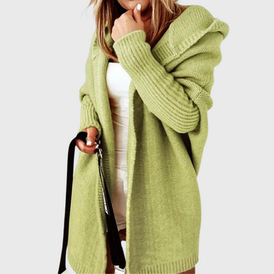 Cardigan con cappuccio