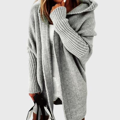 Cardigan con cappuccio